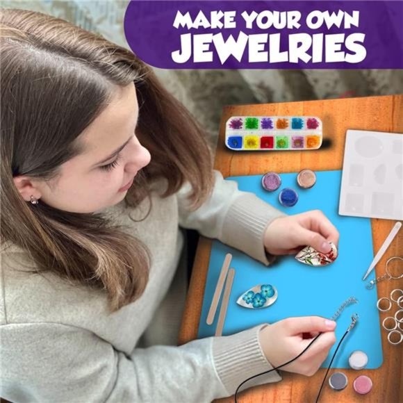 Resin JewelryMaking Starter Kit-Silicone Casting Mold,Tool Set Clear Epoxy Resin - Picture 4 of 7